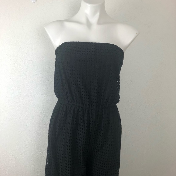 19 Cooper Black Sheer Strapless Jumpsuit Size M - Picture 5 of 7